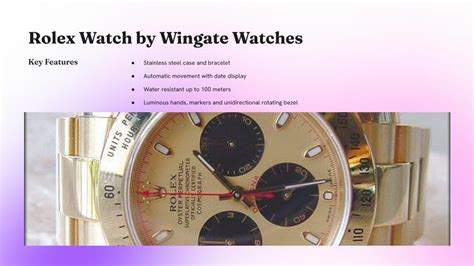 wingate rolex watches.